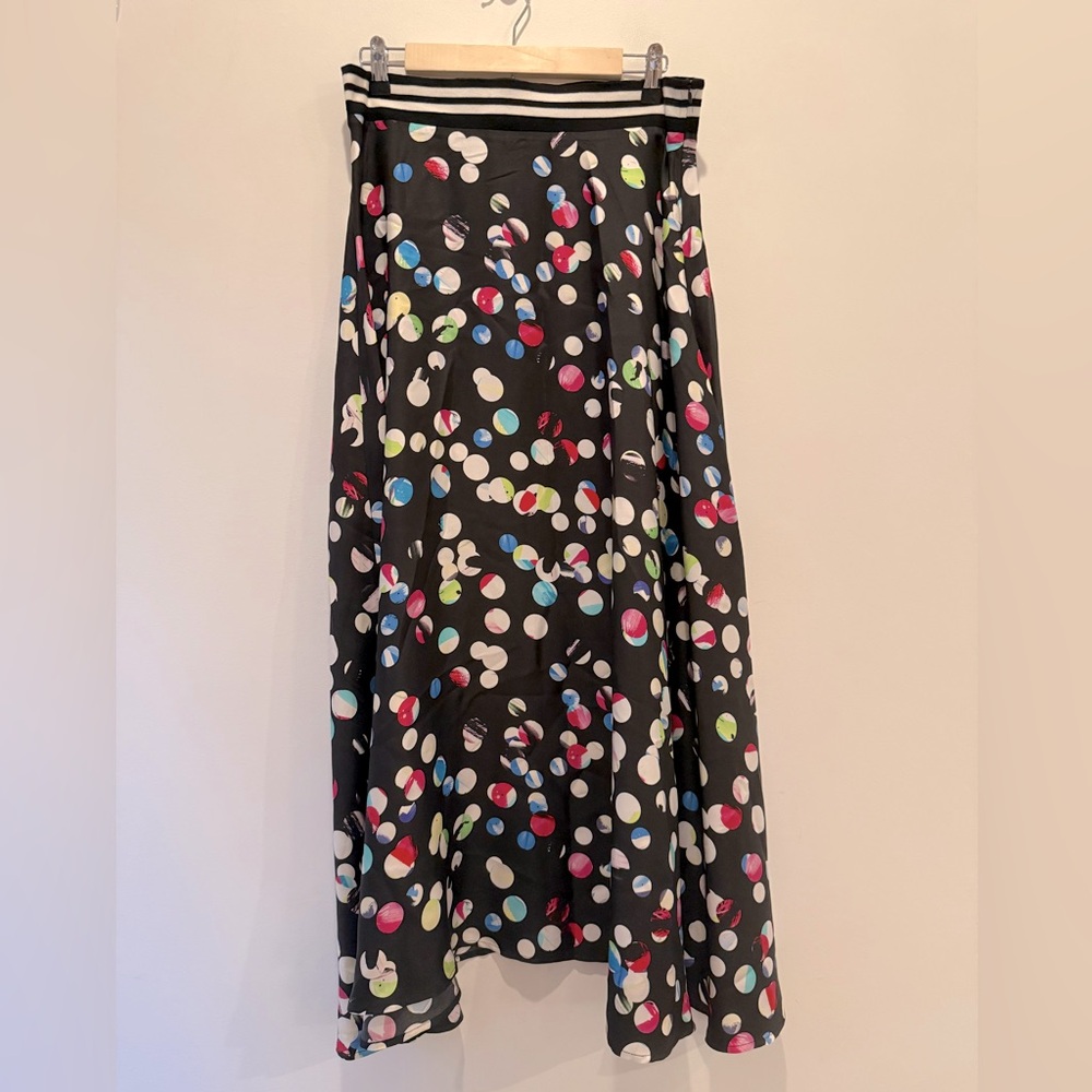 Colorful Polka Dot Midi Skirt - Picture 2 of 8
